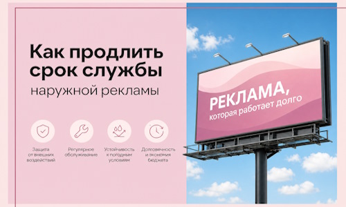 Как продлить срок службы наружной рекламы в  Чистополе
