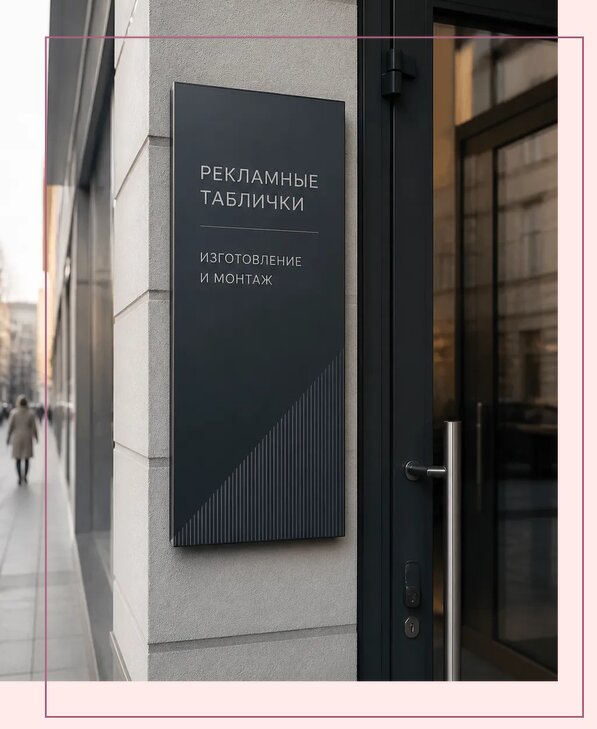 Рекламные таблички в Чистополе по цене от 4608 р. | Аванза-Чст