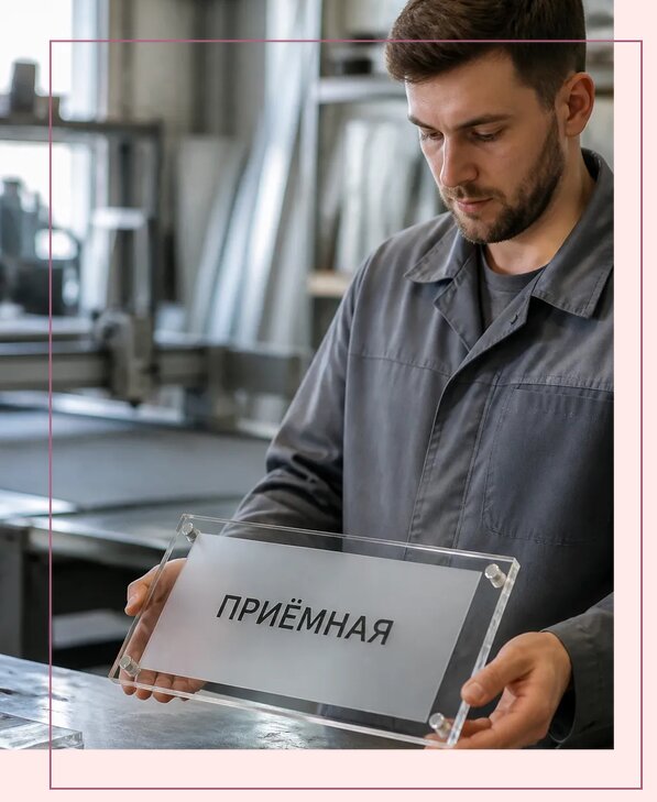 Таблички из оргстекла на заказ в Чистополе от 3993 р. | Аванза-Чст